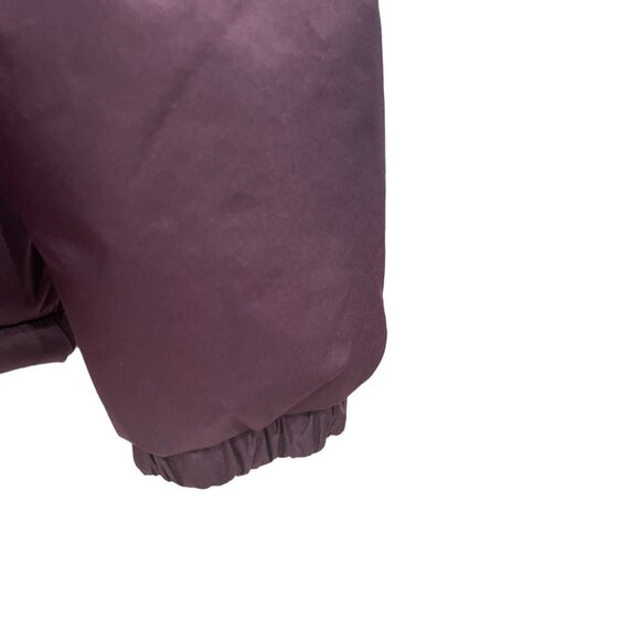 Franklin Allen Womens M Burgundy Puffer Jacket Light Quilted Winter Warm Cozy - Picture 4 of 10
